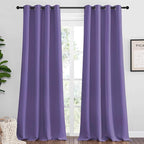 NICETOWN Lilac Purple Blackout Curtains 102" Long, 2 Pieces by NICETOWN