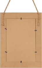 Rectangle Wall Mirror for Bathroom, Distressed White Wood Decor - Image 7