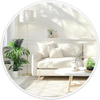 Fabuday White Round Mirror for Wall 20 inch by Fabuday