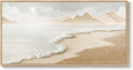 Framed Neutral Coastal Beach Wall Art by Cuspin