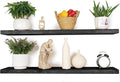 BGMG Wood Floating Shelves for Wall 54 inch Set of 2, Solid Wood Wall Mount by BGMG