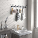 Dntorx Coat Rack Wall Mount, 1 Pack Coat Hooks Hanger Wall Double Hook Rack - Image 6