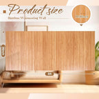 Juexica 2 Pcs Natural Bamboo Wall Panel 36 x 96 Inch Bamboo Covering Renewable - Image 2