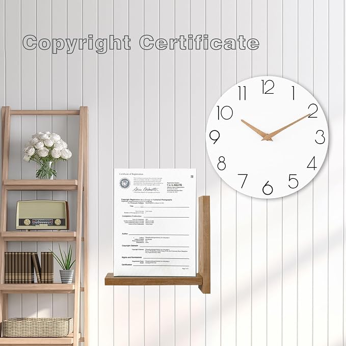 cicininc Wall Clock, Decorative Battery Operated Wall Clocks - Image 5