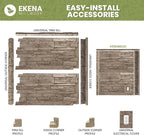 EverStone Aged Brick Faux Brick Panel, 46 7/8"W x 27"H x 1 1/4"D, Alamo Color - Image 15
