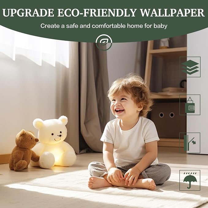 Dimoon 17.7''x393'' Peel and Stick Wallpaper Green Contact Paper - Image 3
