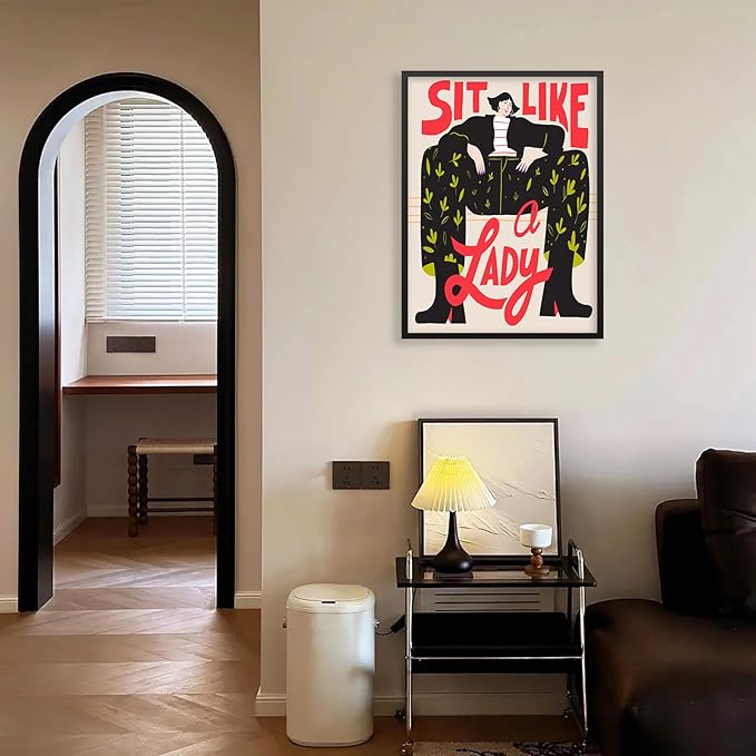 Funky Feminist Wall Art Vintage Trendy Equal Rights Canvas Poster 24x36 inch - Image 6