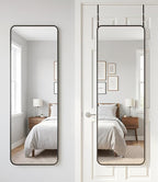 Antok 58"x20" Over the Door Mirror, Full Length Mirror Door Hanging by AntokMirror