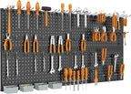 WALMANN Metal Pegboard Panels for Wall Tools Storage Pegboard for Garage - Image 6