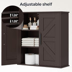 Homleke Bathroom Wall Cabinet, Over Toilet Storage Cabinet - Image 5