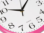 Bernhard Products Pink Wall Clock 10 Inch Silent Non Ticking Battery Operated - Image 2
