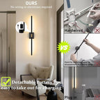 iThird Wall Sconce Battery Operated Wall Light: 10000mAh Wireless Wall Sconces - Image 4