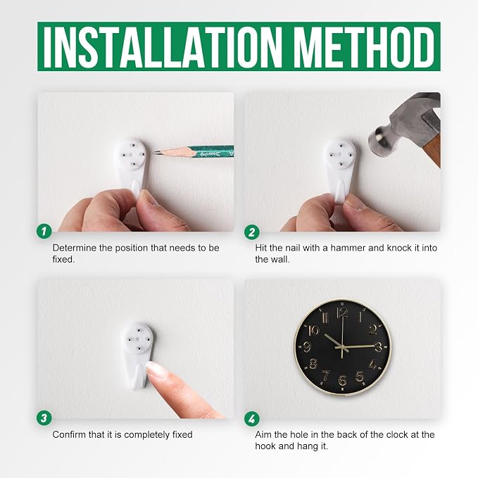Wall Clock Modern Simple Quartz Decorative Clock Non-Ticking Silent Battery - Image 9