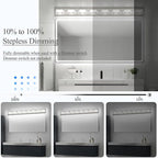 Ralbay 52inch Brushed Nickel Vanity Lights 8 Lights Dimmable 5 Color - Image 3