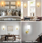 Battery Operated Wall Sconce Set of Two, Wireless Rechargeable Wall Light - Image 8