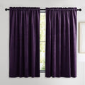 NICETOWN Purple Velvet Curtains 63 inches by NICETOWN