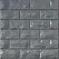 3D Wall Panels Peel and Stick 30PCS Gray Foam Brick Wallpaper by YULI3DH