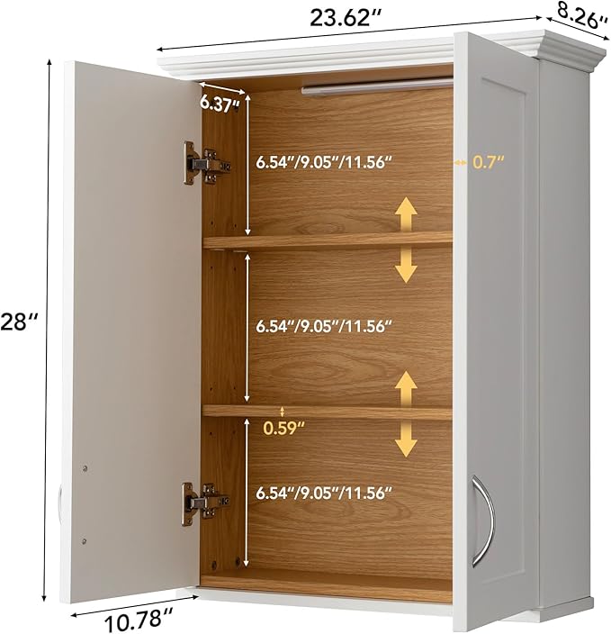 VANIRROR Medicine Cabinet -Bathroom Cabinet Wall Mount - Image 2