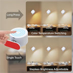 AKSDA 3Pack Battery Operated Wall Sconce, 3 Color Modes 3 Brightness Levels - Image 2