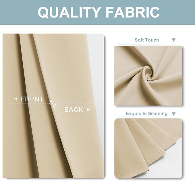ChrisDowa Small Window Curtains 40 inches Long - Image 4