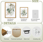 LLEEMPI Sage Green Wall Art Set of 3, Modern Watercolor Botanical Wall Decor - Image 8