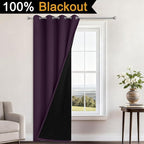 Yakamok 100% Blackout Curtains 84 Inches Long, 2 Thick Layers Heat and Full - Image 2