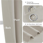MIULEE Blackout Curtains for Bedroom Living Room 2 Panels, Thermal Insulated - Image 4