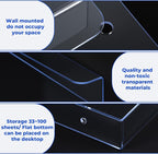 3 Pack Acrylic Brochure Holder Wall Mount, 8.5 x 11 inch Clear Plastic Flyer - Image 3