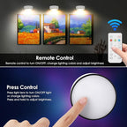 Arixinks 3Pcs Battery Picture Lights, Remote Painting Light - Image 4