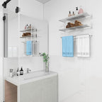Towel Racks for Bathroom Wall 24 Inch, 3 Tier Bathroom Towel Shelf - Image 6