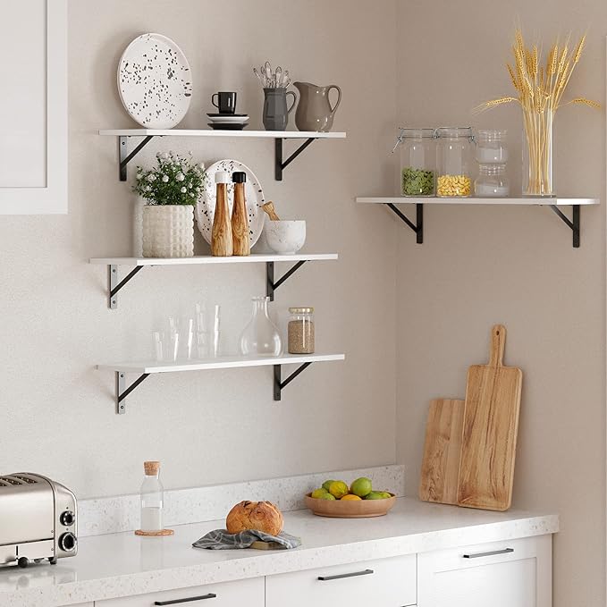 DINZI LVJ Long Wall Shelves, 31.5 x 7.9 x 6.1 Inches, Easy-to-Install, Large - Image 5