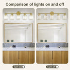 Crystal Bathroom Light Fixtures, Bathroom Lighting Fixtures Over Mirror - Image 7