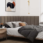 IFNOW Upholstered Wall Mounted Headboard, 3D Peel & Stick Soundproof Wall Panels - Image 2