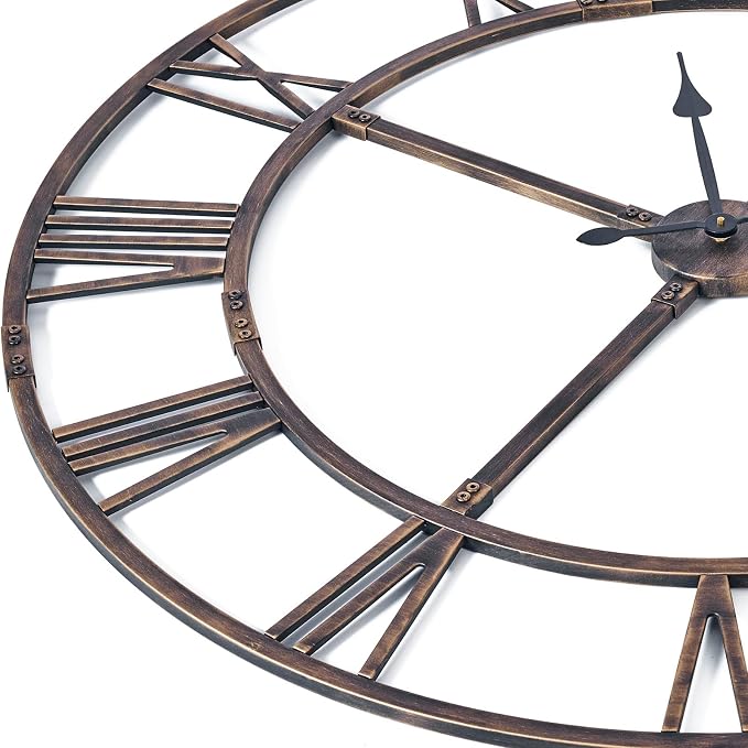 48 Inch Large Wall Clock for Living Room Decor – Easy-Assembly Silent - Image 4
