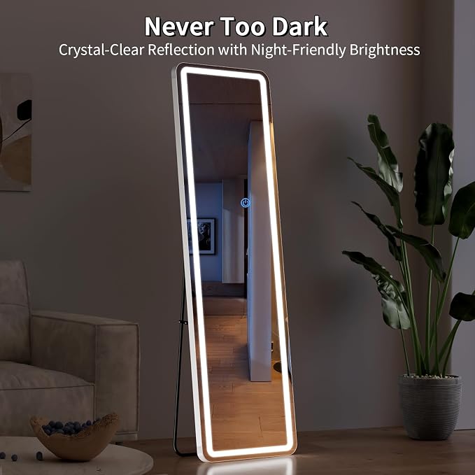 Koonmi Full Length Mirror with LED Lights, Big Mirror - Image 6