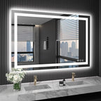 LOAAO 40X32 LED Bathroom Mirror by LOAAO