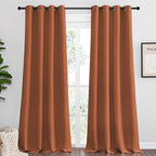 NICETOWN Halloween Burnt Orange Blackout Curtains by NICETOWN