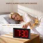 Soobest 9.5 Inch Large Digital Wall Clock Battery Operated, Auto & Manual - Image 9
