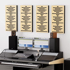 TONOR 4-Pack Acoustic Wood Wall Panels, 23.6” * 11.8” * 1.9” 3D Self-adhesive - Image 8