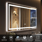 LED Bathroom Mirror 55 x 26 inch, Lighted Bathroom Vanity Mirror - Image 7