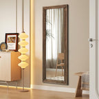 AAZZKANG Hanging Mirror Full Length Retro Large Wooden Framed Full Body Mirrors - Image 5