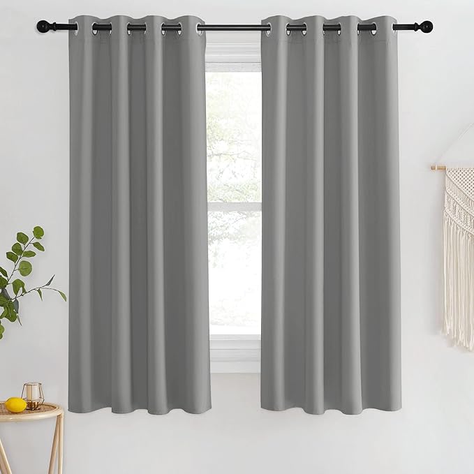 NICETOWN Blackout Bedroom Curtain 63 inches Long by NICETOWN