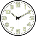 12 Inch Silent Wall Clocks Battery Operated, Glow in The Dark Wall Clock by MABPEDO