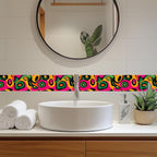 HOMETITUTE Wallpaper Border Peel and Stick Wall Border Colorful Pop Art - Image 7