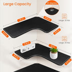 Homode Corner Shelves Wall Mounted, 3 Tier Wooden Hanging Display Shelf - Image 6