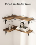 Amada HOMEFURNISHING Corner Floating Shelves, Shelves - Image 2