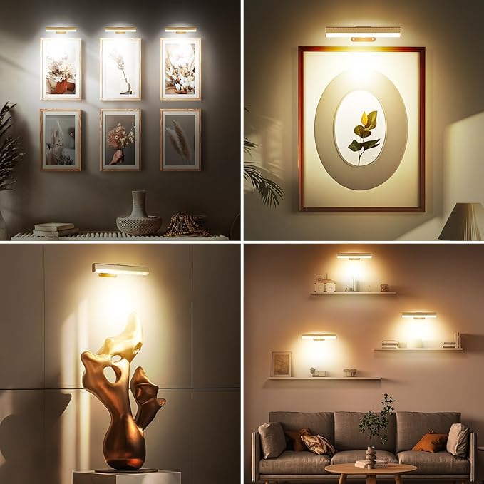 2Pcs Picture Light for Wall Dimmable, Remote Painting Light - Image 5