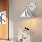 Battery Operated Wall Sconce Set of 2, Vintage Wireless Wall Sconces - Image 7