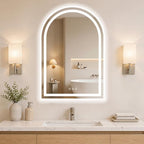 Arched LED Bathroom Mirrors by WISSMILESHOME