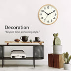 Mosewa Wall Clock 8 Inch, Battery Operated Silent Non-Ticking Modern Analog - Image 6